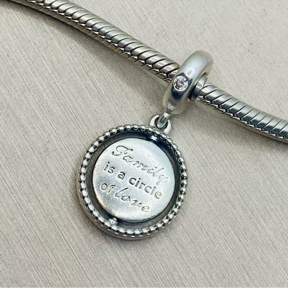 EUC Pandora 797786CZ Sterling Silver Spinning Tree of Life Dangle Charm - Picture 5 of 10